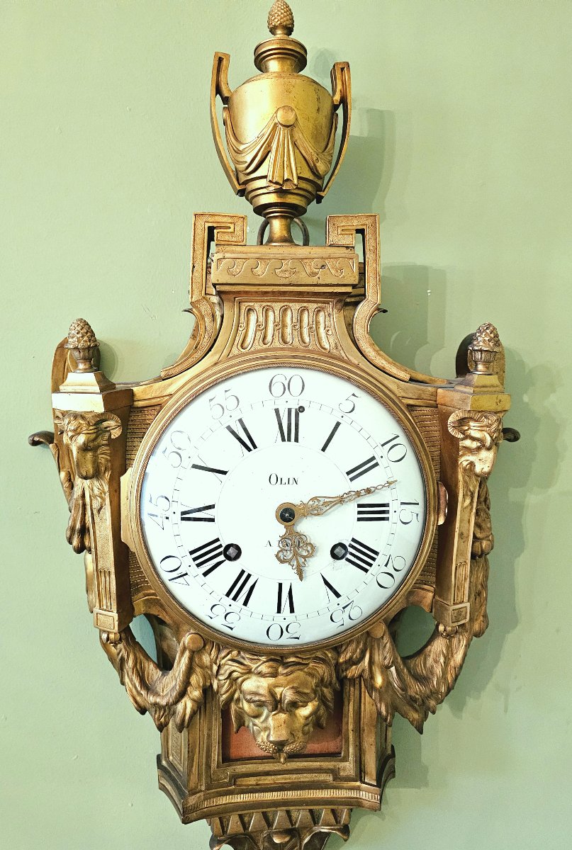 Louis XVI "vase" Cartel Drawing By Jc Delafosse And Jacques-charles Olin -photo-4