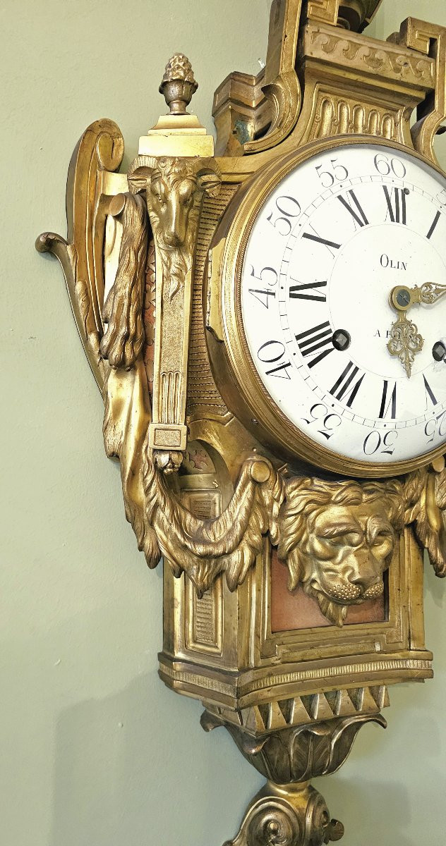 Louis XVI "vase" Cartel Drawing By Jc Delafosse And Jacques-charles Olin -photo-5