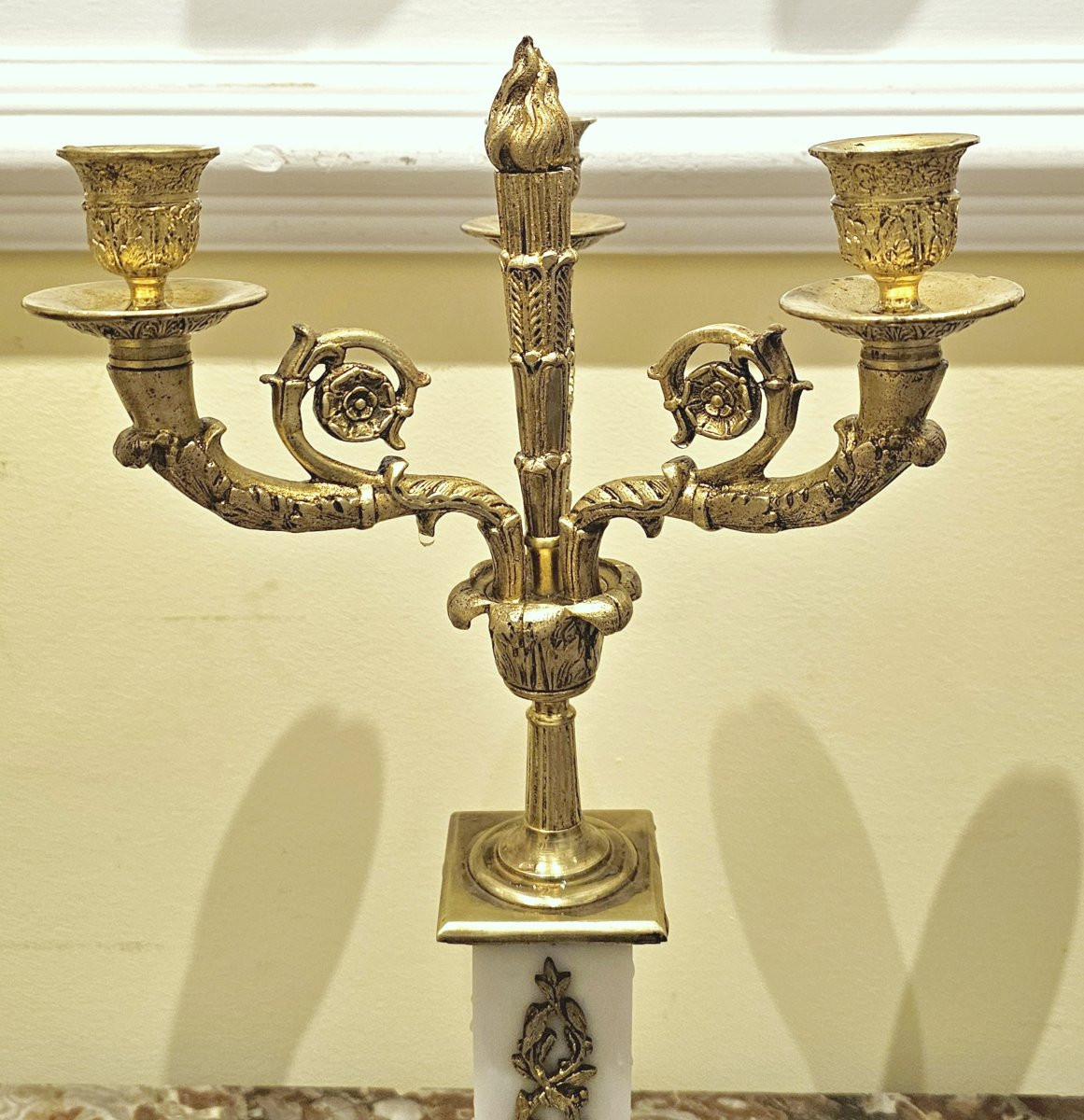 Empire Candelabra Circa 1800 H. 43 Cm, D. 23 Cm  -photo-1