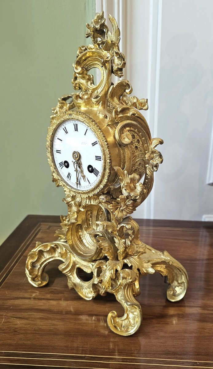 Pendule Louis XV vers 1750  H. 30 cm Suspension à fil -photo-4