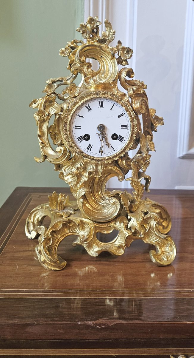 Pendule Louis XV vers 1750  H. 30 cm Suspension à fil -photo-4