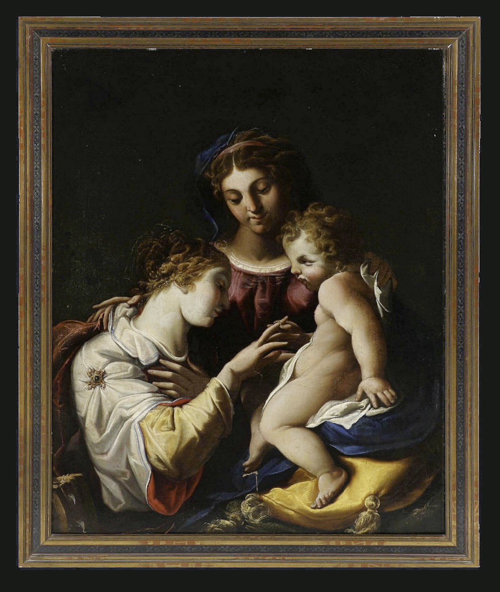 Antiveduto Gramatica (ou Grammatica) (1571 -1626 ) Le mariage mystique de sainte Catherine