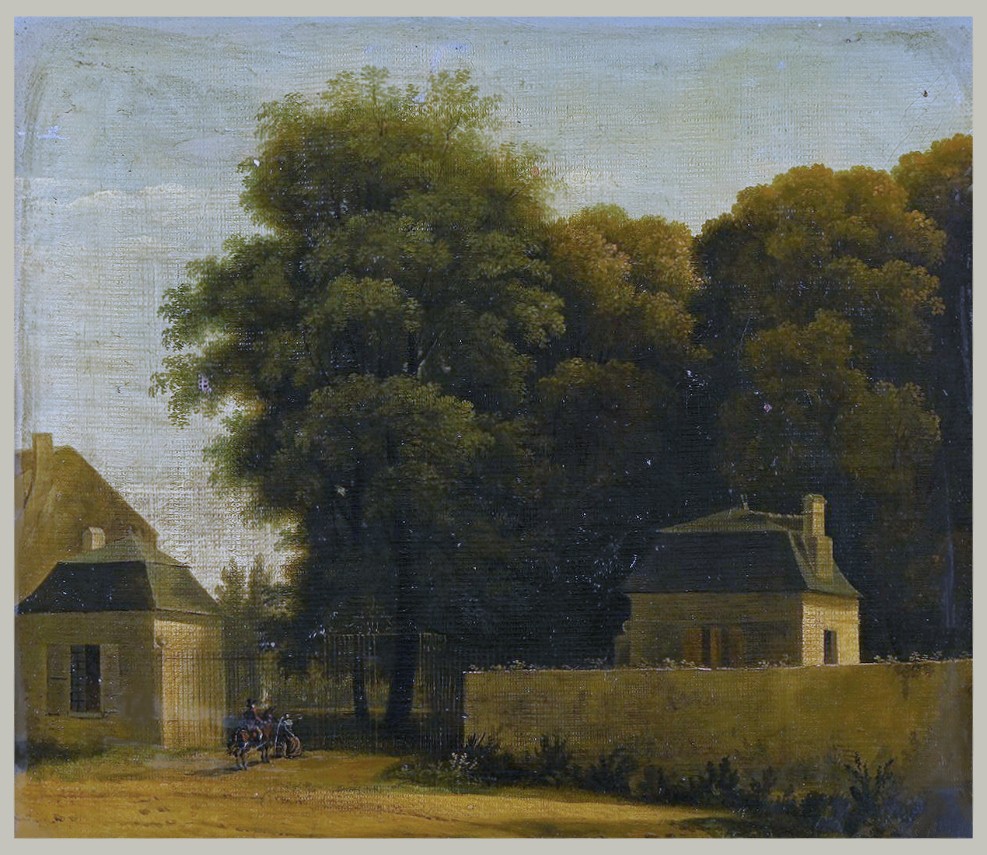 Jean-Victor Bertin (1767 Paris - 1842 Paris)   Entrée du parc de Saint-Cloud