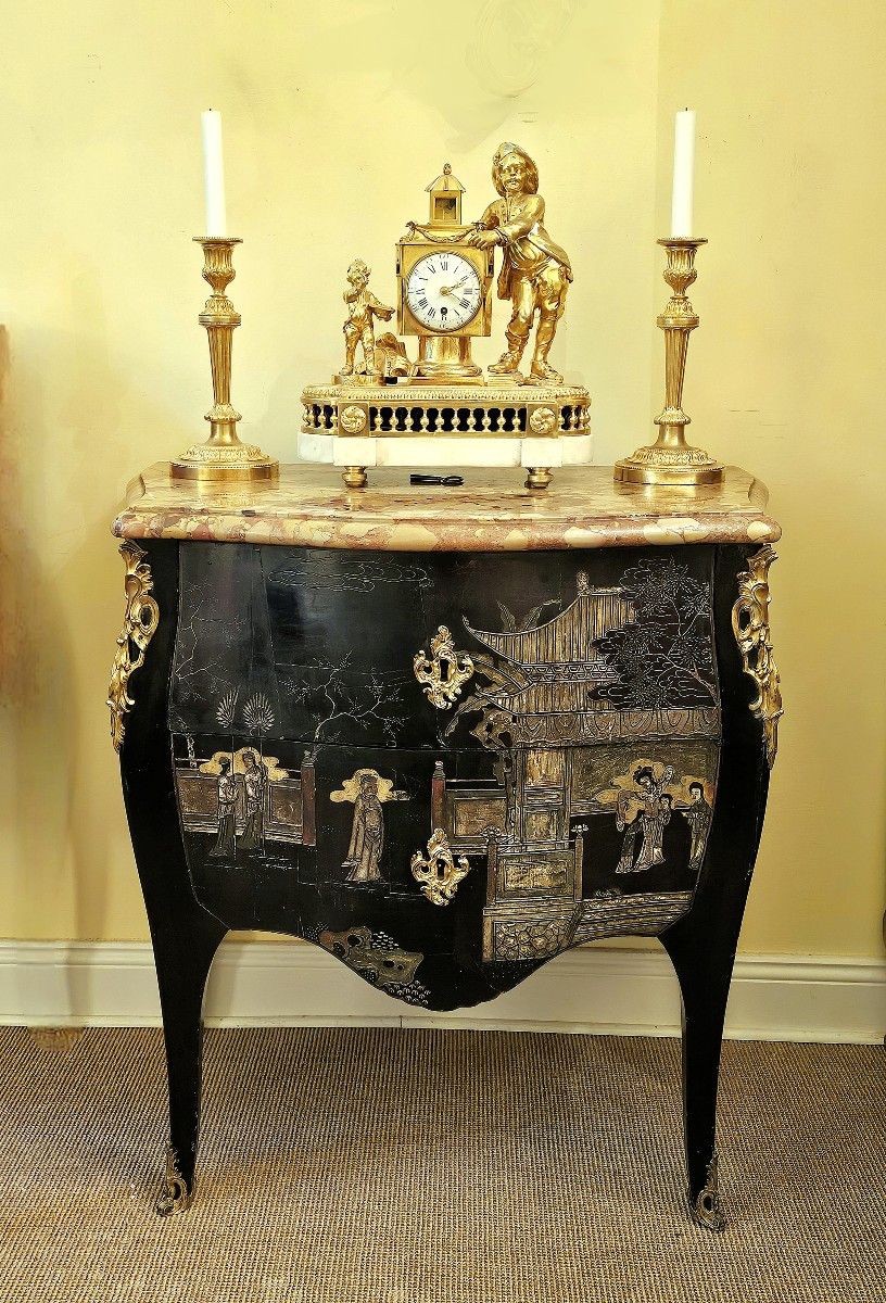 Commode Louis XV Laque coromandel Jacques Dubois attr. vers 1750  