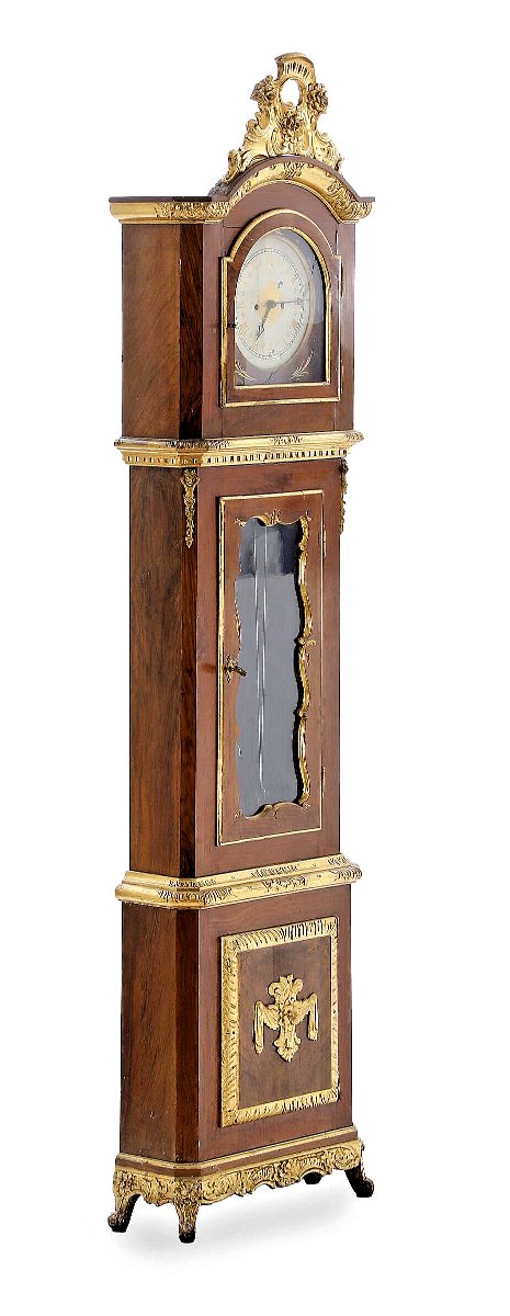 Horloge de parquet Louis XV vers 1750 Danemark Mathias Ortmann (1692 - 1757) -photo-2