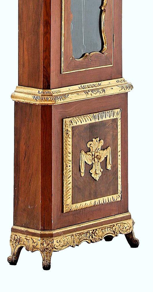 Horloge de parquet Louis XV vers 1750 Danemark Mathias Ortmann (1692 - 1757) -photo-4