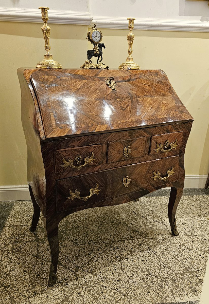 Louis XV Slant-leg Desk Circa 1750 Stamped Migeon Pierre Migeon II 1701-1758-photo-5