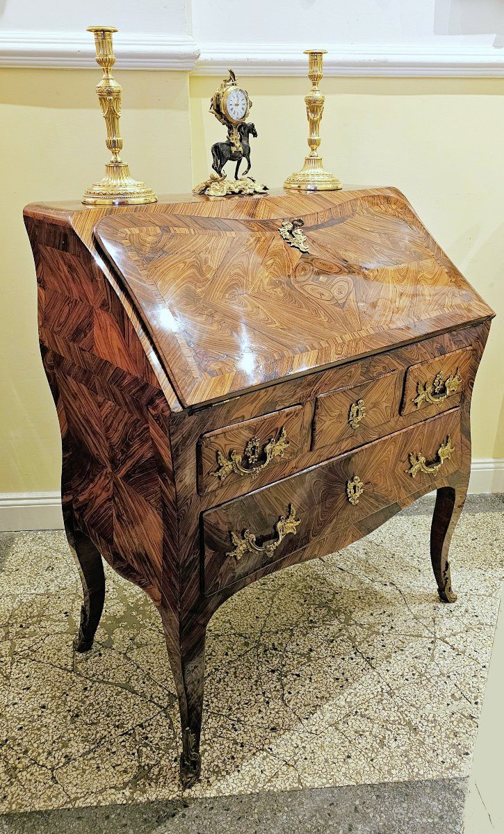 Louis XV Slant-leg Desk Circa 1750 Stamped Migeon Pierre Migeon II 1701-1758-photo-6