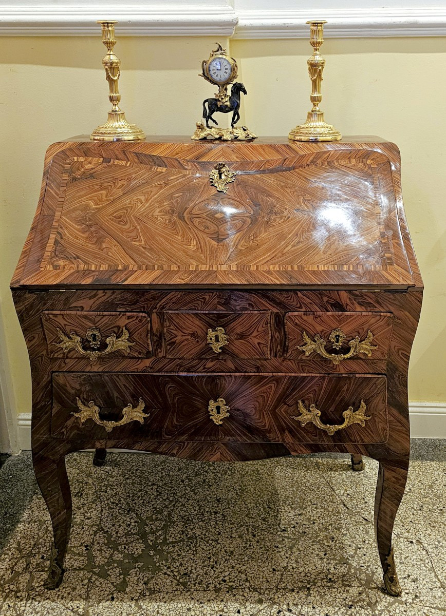 Louis XV Slant-leg Desk Circa 1750 Stamped Migeon Pierre Migeon II 1701-1758