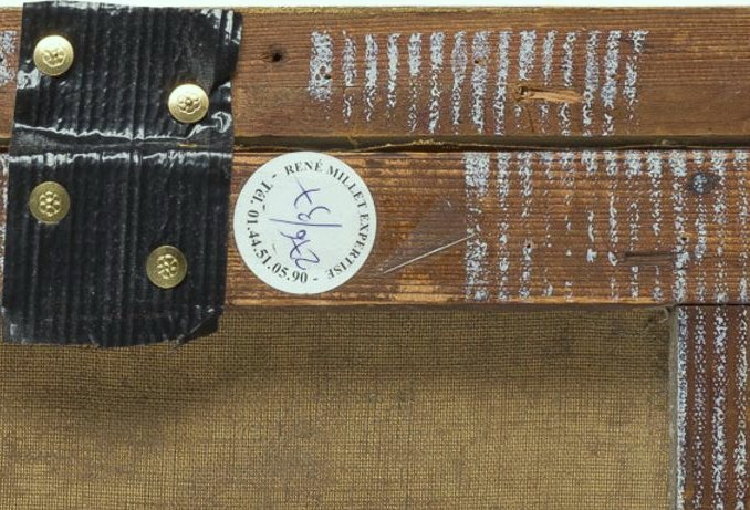 STANISLAS LEPINE 1835 - 1892   BOIS À MOUDON, 1891 - Expertise : René Millet, Paris.-photo-2