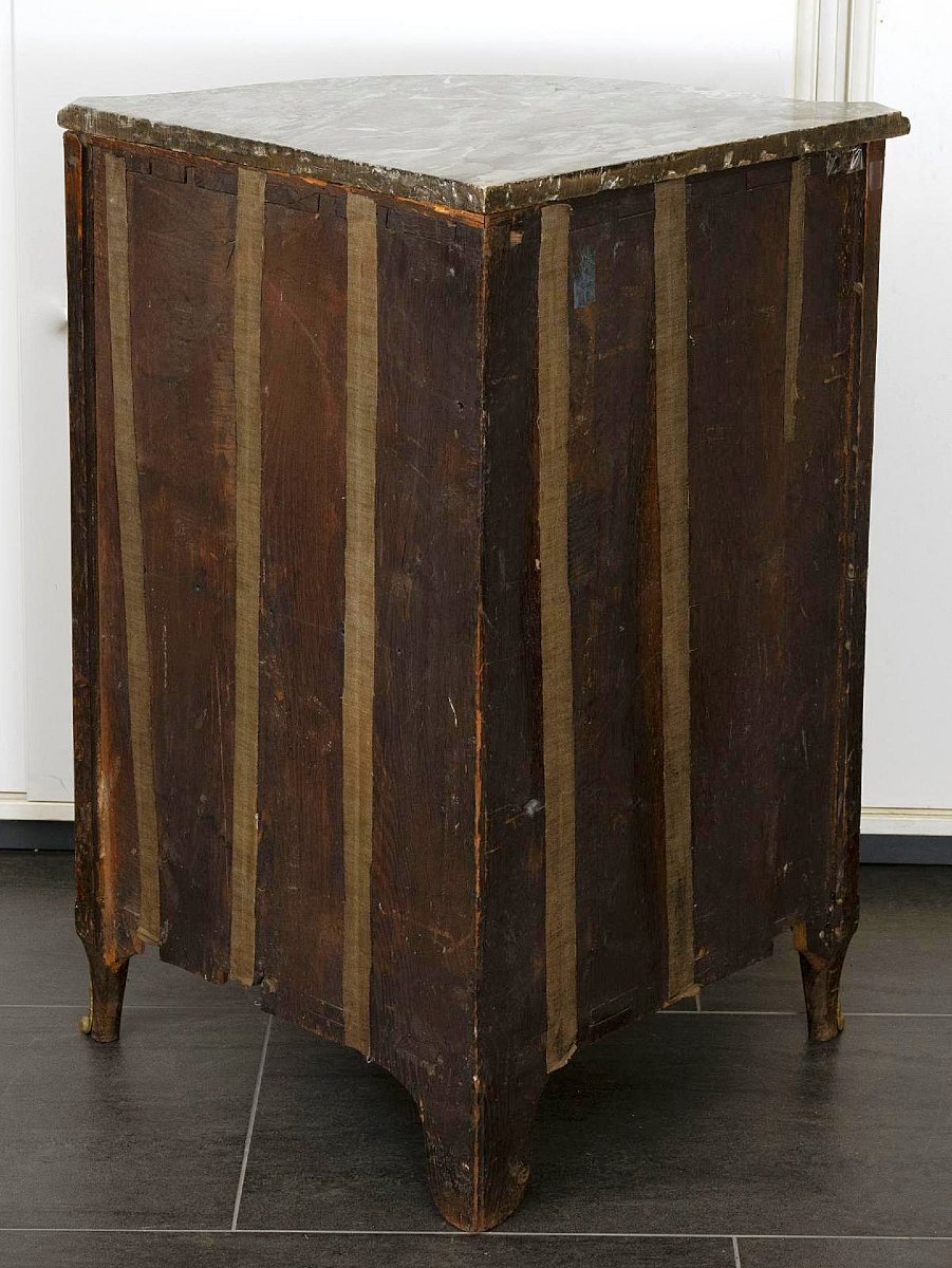 Louis XV Corner Cabinet, Circa 1760, Stamped F.bury Ferdinand Bury 1740-1795-photo-2