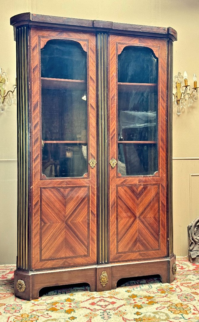 Bibliothèque Louis XIV vers 1700  H. 205 cm, L. 136 cm, P. 46 cm -photo-2