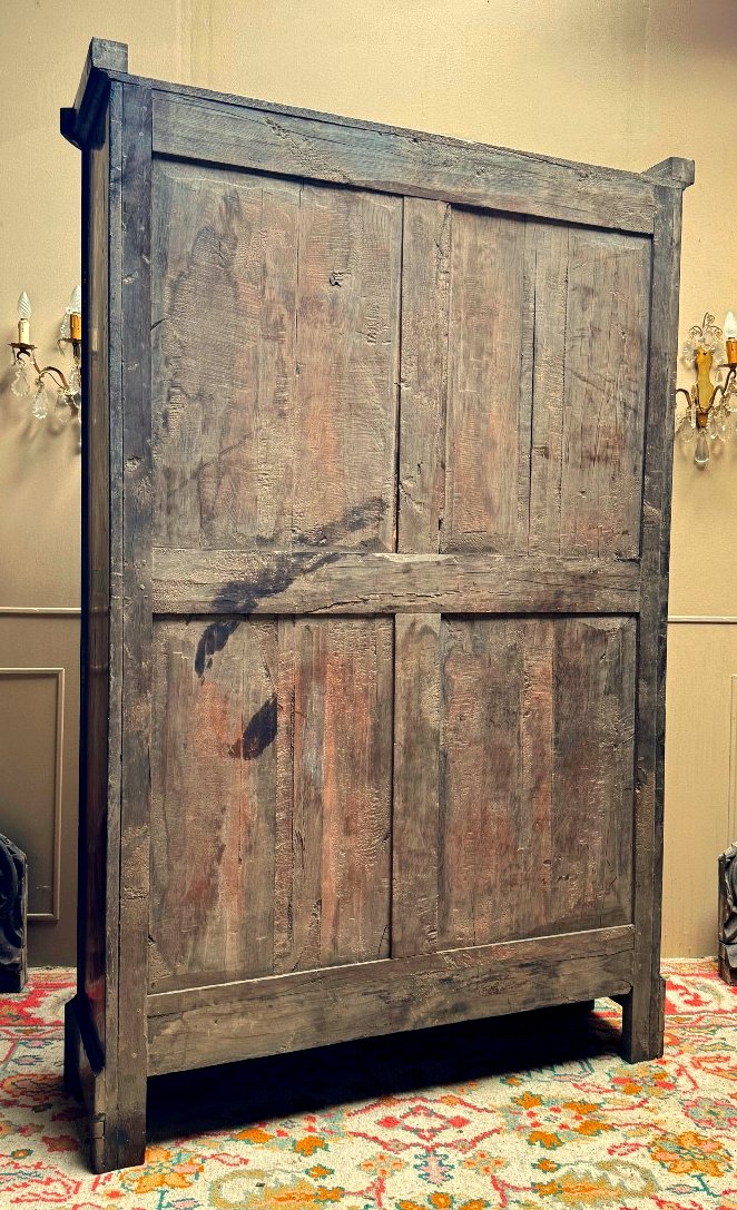 Bibliothèque Louis XIV vers 1700  H. 205 cm, L. 136 cm, P. 46 cm -photo-2