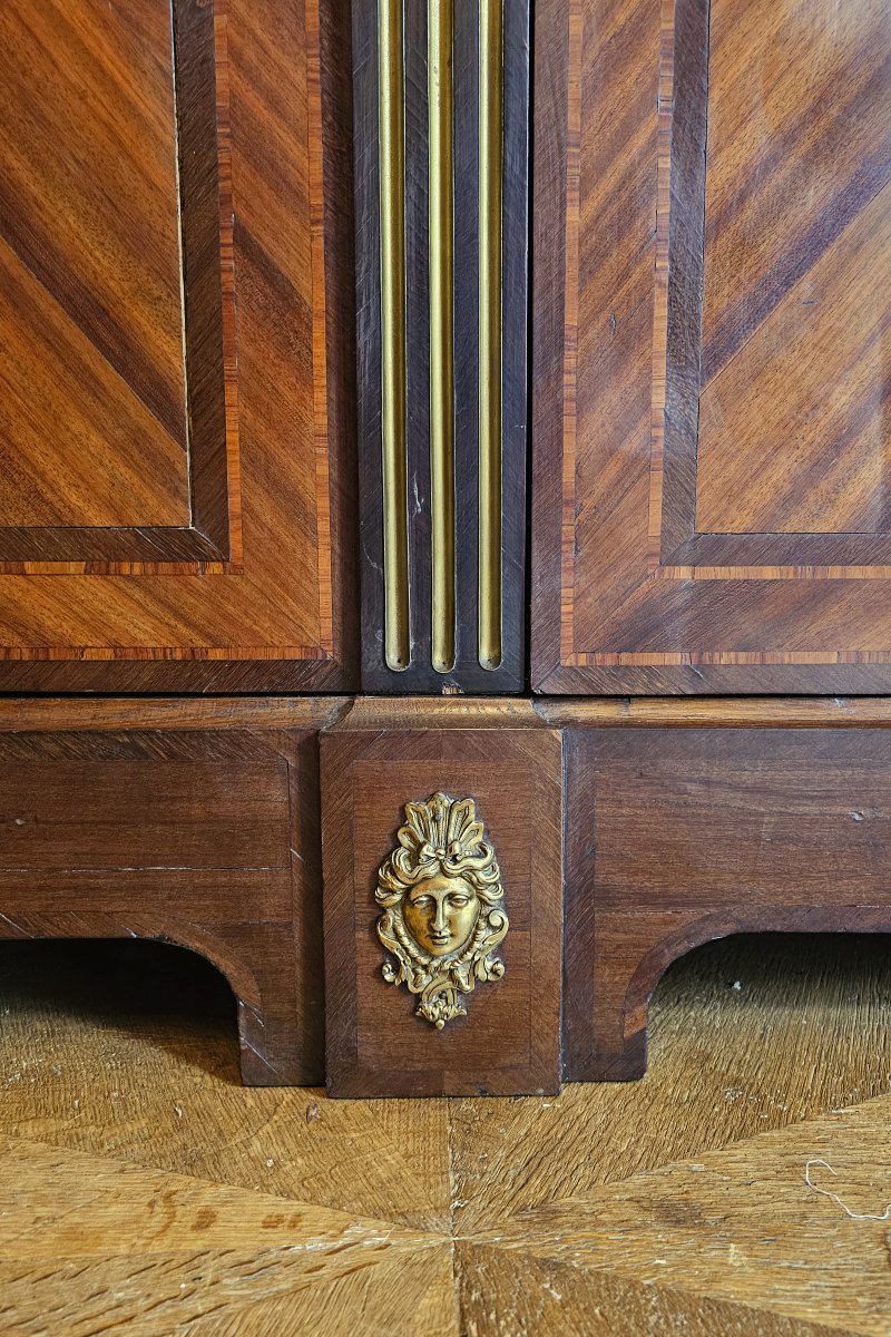 Bibliothèque Louis XIV vers 1700  H. 205 cm, L. 136 cm, P. 46 cm -photo-3