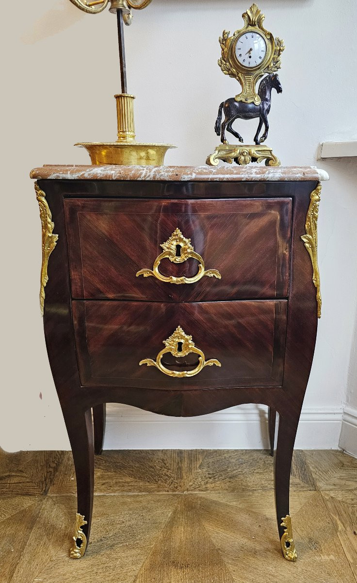 Commode Louis XV    Estampillée Olivier JME    Jean-François Olivier 1749-1816  -photo-4