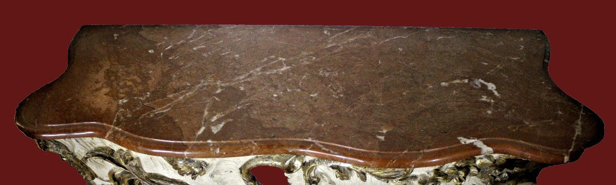 Console à miroir Johann Michael Hoppenhaupt l'Ancien (1709 – 1769)  Berlin/Potsdam, vers 1755-photo-3