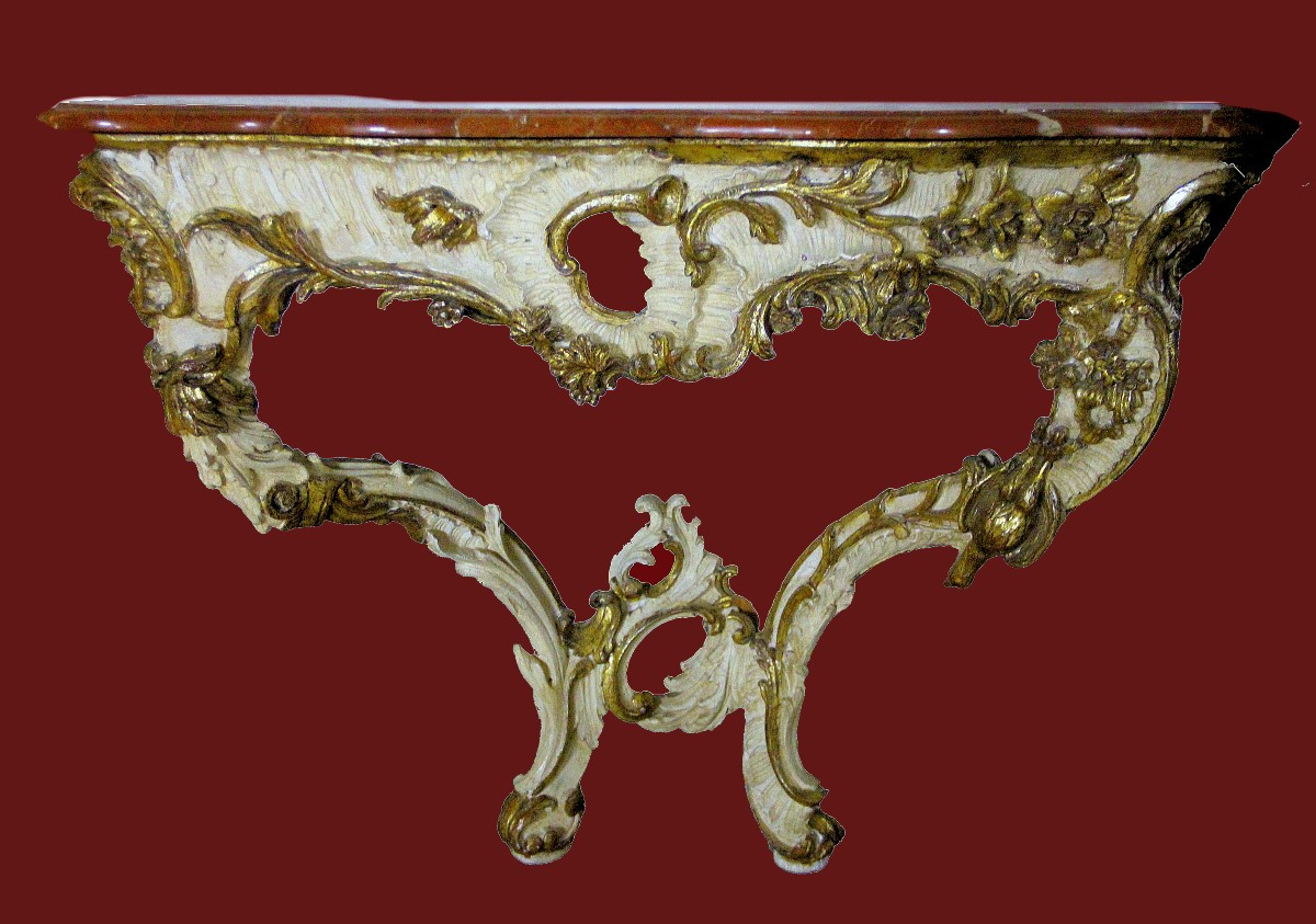 Console à miroir Johann Michael Hoppenhaupt l'Ancien (1709 – 1769)  Berlin/Potsdam, vers 1755-photo-4