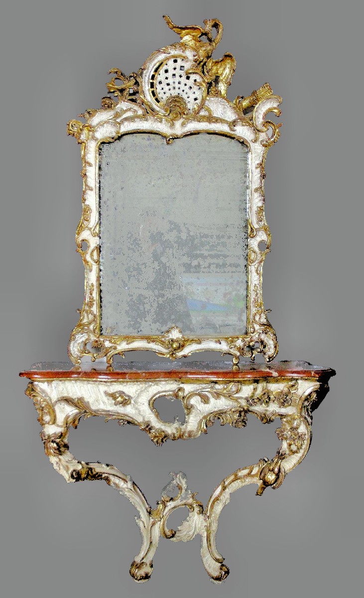 Mirror Console Johann Michael Hoppenhaupt The Elder (1709 – 1769) Berlin/potsdam, Around 1755