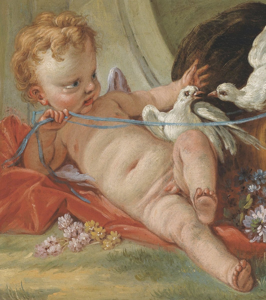 François Boucher (paris 1703-1770) Love - Lit.: A. Ananoff, D. Wildenstein 1976 And 1980-photo-3