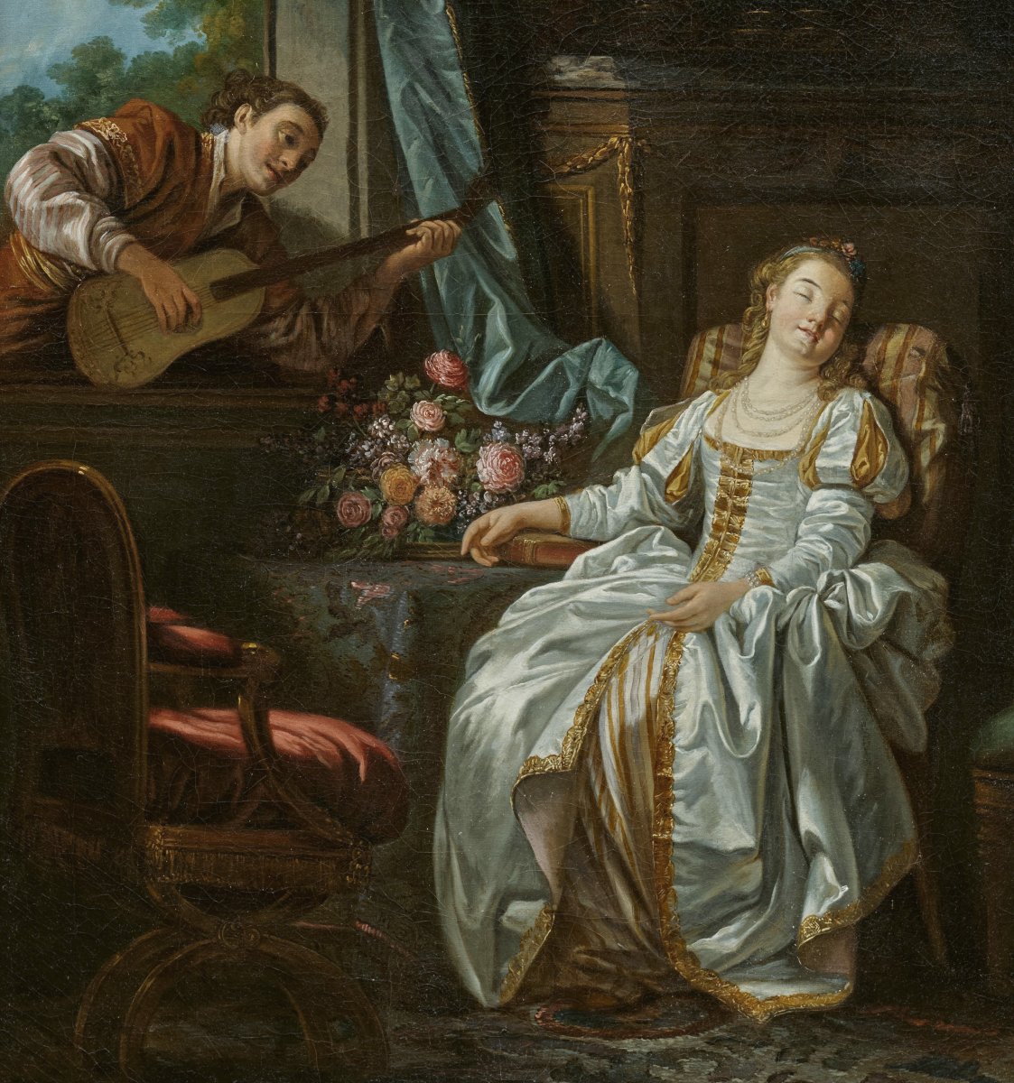 Jean-baptiste Leprince (1734-1781) l'Amour à l'Espagnole - Appraisal Francois Marandet-photo-2