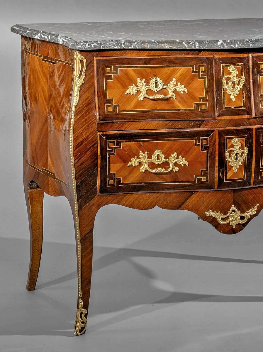 Louis XV Chest Of Drawers Circa 1765 Stamped H.wirtz Henri Wirtz Master Since October 5, 1748-photo-2