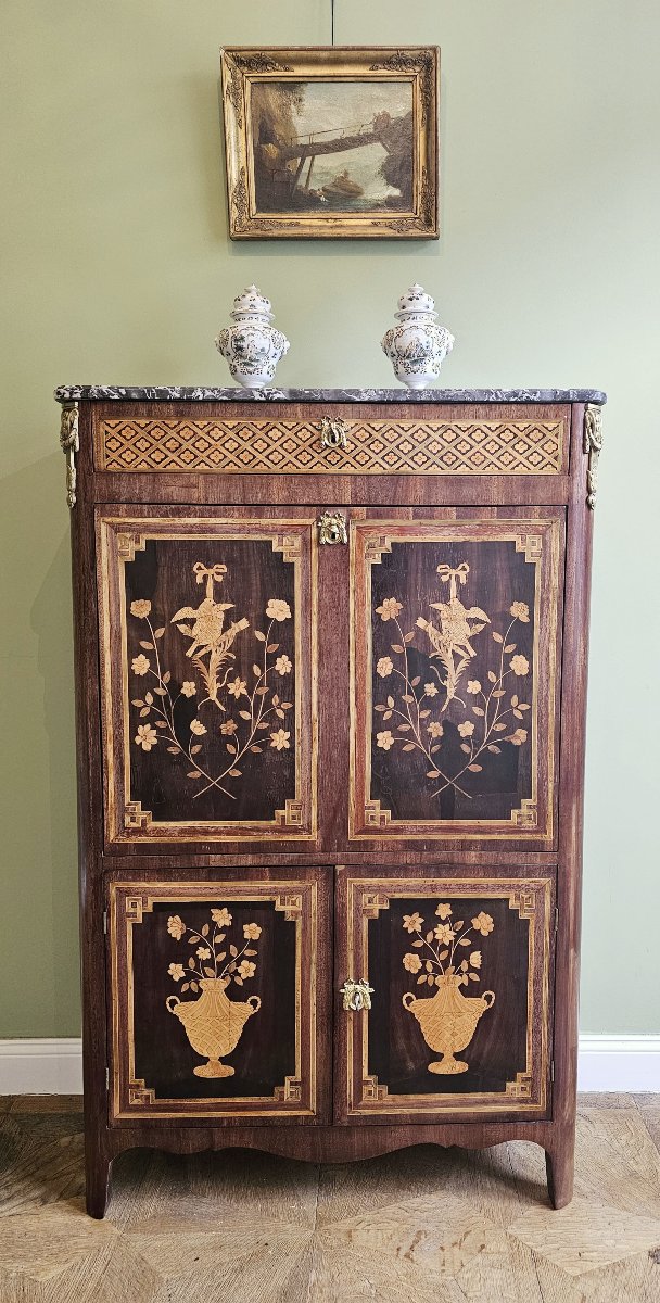 Secrétaire à abattant Louis XVI vers 1780 