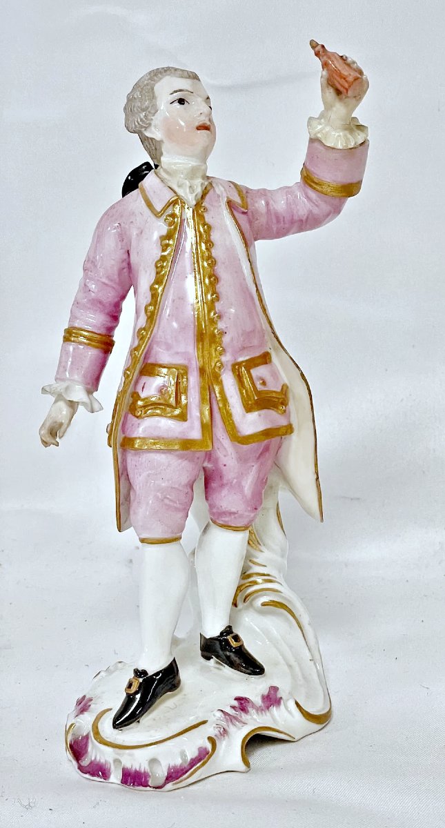 Horseman With A Small Bottle, Frankenthal Model By Johann Friedrich Lück, Ca. 1760