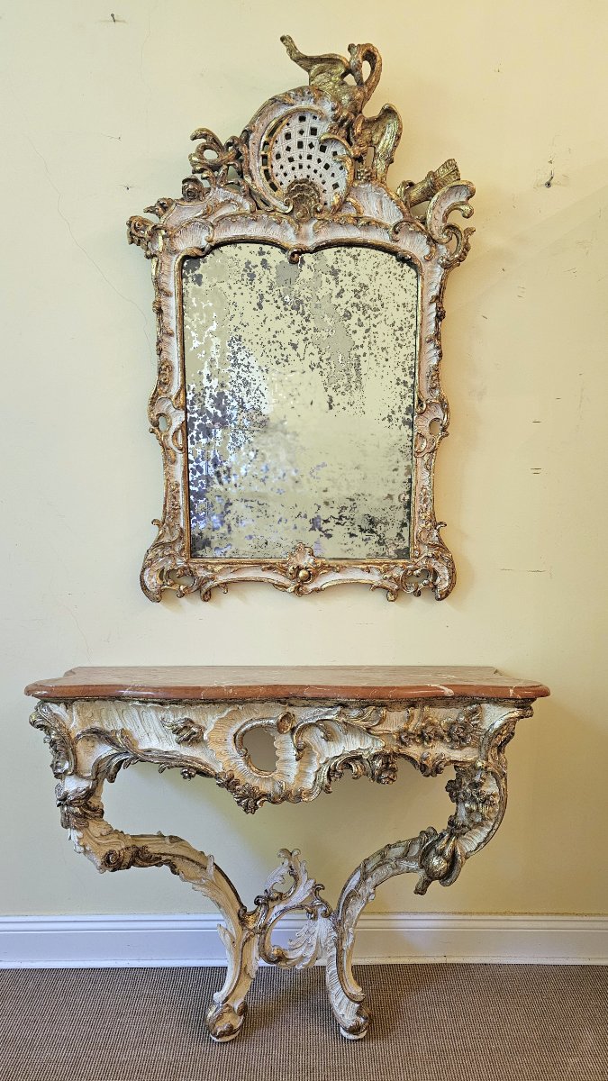 Mirror Console By Johann Michael Hoppenhaupt The Elder (1709–1769), Berlin/potsdam, Ca. 1755