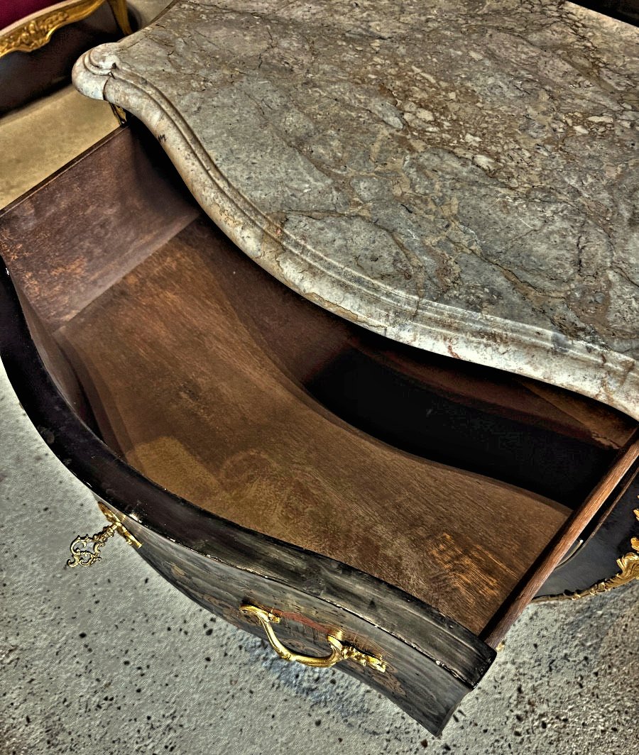 Commode Louis XV vers 1750 Laque de Coromandel Attribuée à Adrien Delorme -photo-6