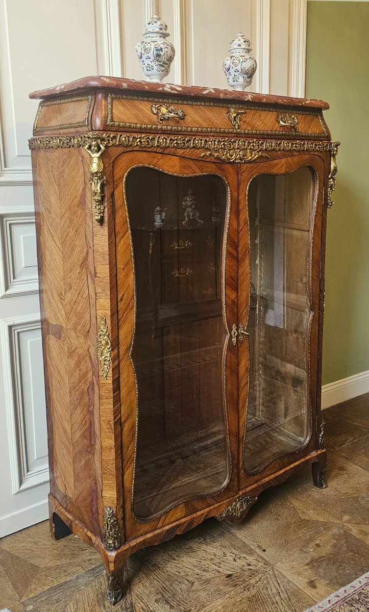 Vitrine Louis XV Vers 1760 Estampillée P Roussel - Pierre Roussel 1723-1782-photo-2