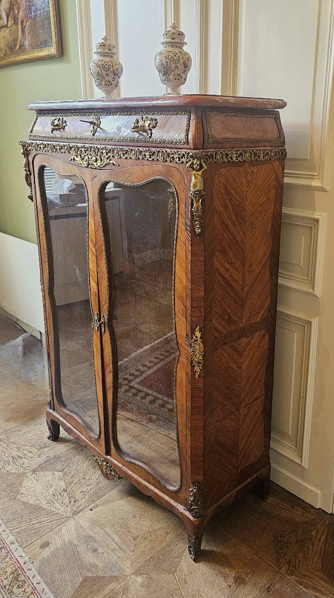 Vitrine Louis XV Vers 1760 Estampillée P Roussel - Pierre Roussel 1723-1782-photo-3