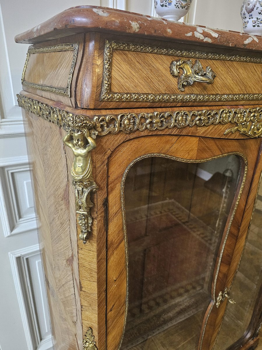 Vitrine Louis XV Vers 1760 Estampillée P Roussel - Pierre Roussel 1723-1782-photo-4