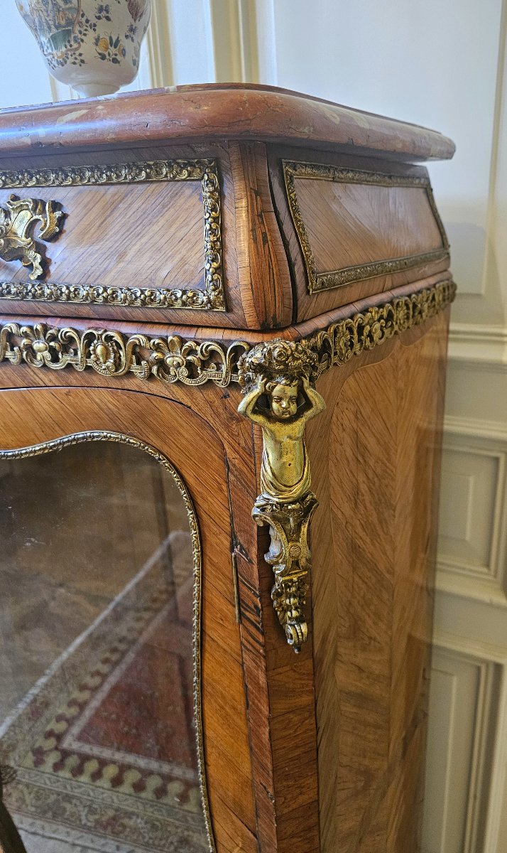 Vitrine Louis XV Vers 1760 Estampillée P Roussel - Pierre Roussel 1723-1782-photo-5