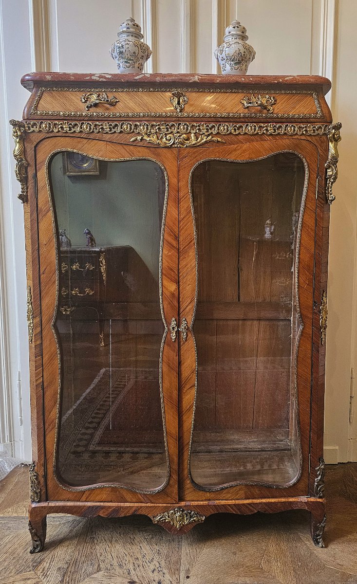 Vitrine Louis XV Vers 1760 Estampillée P Roussel - Pierre Roussel 1723-1782-photo-7