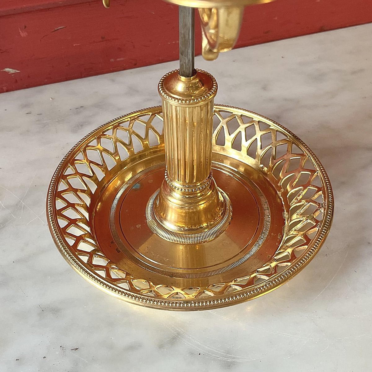 Louis XVI Bouillotte  Desk Lamp , Ca. 1790   H. 64.5 Cm, D. 40 Cm -photo-6