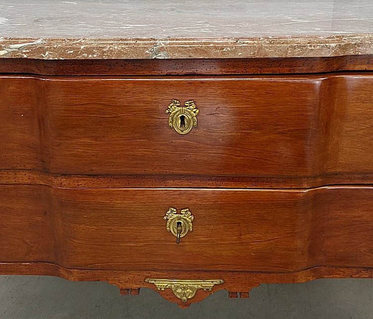 Louis XVI Mahogany Chest Of Drawers, Ca. 1790, Attributed To Joseph Canabas -photo-1