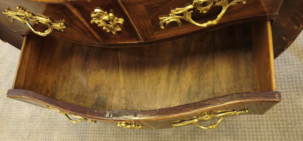 Commode Louis XV Jean-Charles Ellaume attribuée à vers 1760 -photo-5