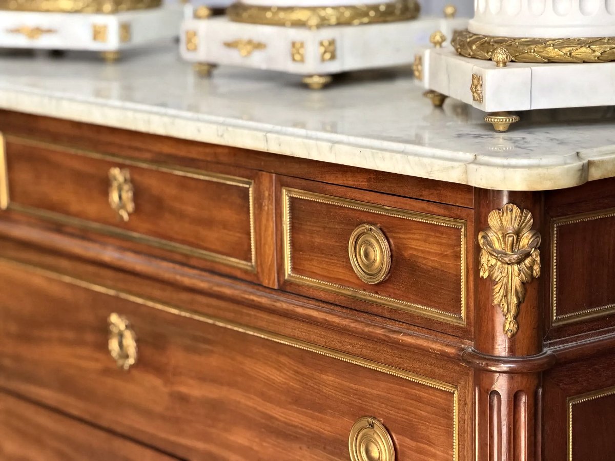 Commode Louis XVI estampillée B.MOLITOR vers 1790 - Bernard Molitor (1755-17 novembre 1833)-photo-2
