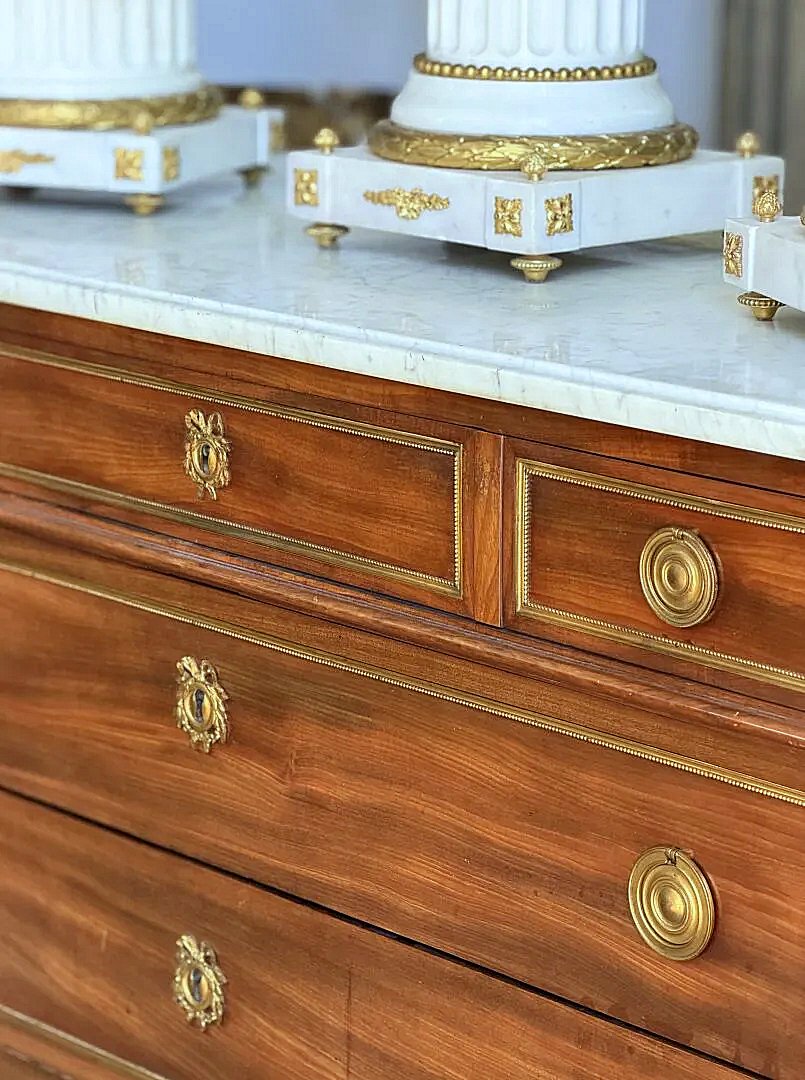 Commode Louis XVI estampillée B.MOLITOR vers 1790 - Bernard Molitor (1755-17 novembre 1833)-photo-4