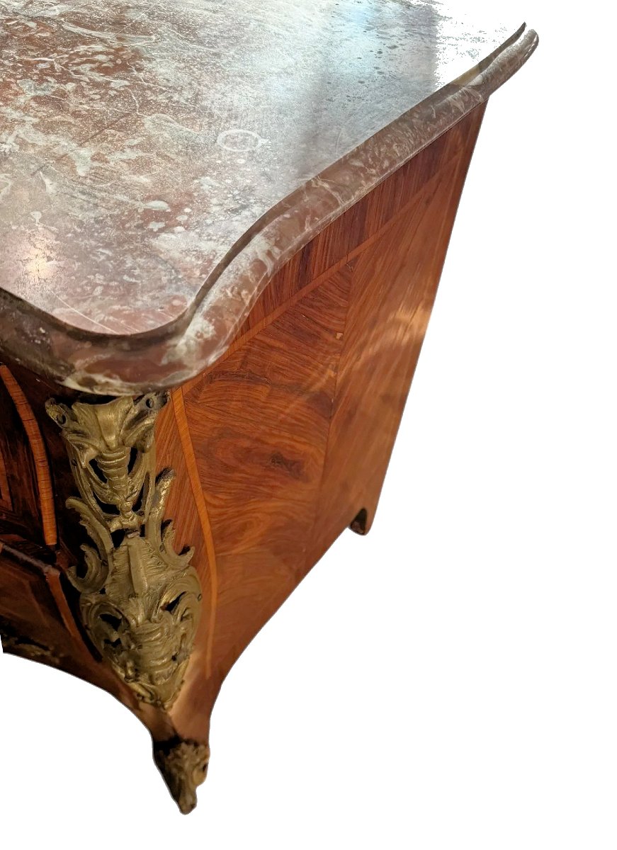 Commode Louis XV vers 1760 estampillée J. SCHMITZ  Joseph Schmitz Maître le 18 juin 1761 -photo-4