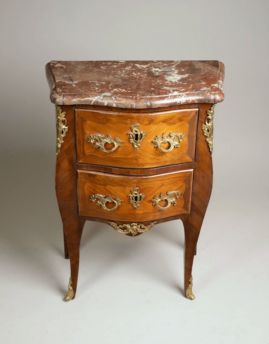 Commode Louis XV Jean-Charles Ellaume attribuée à vers 1760 -photo-2