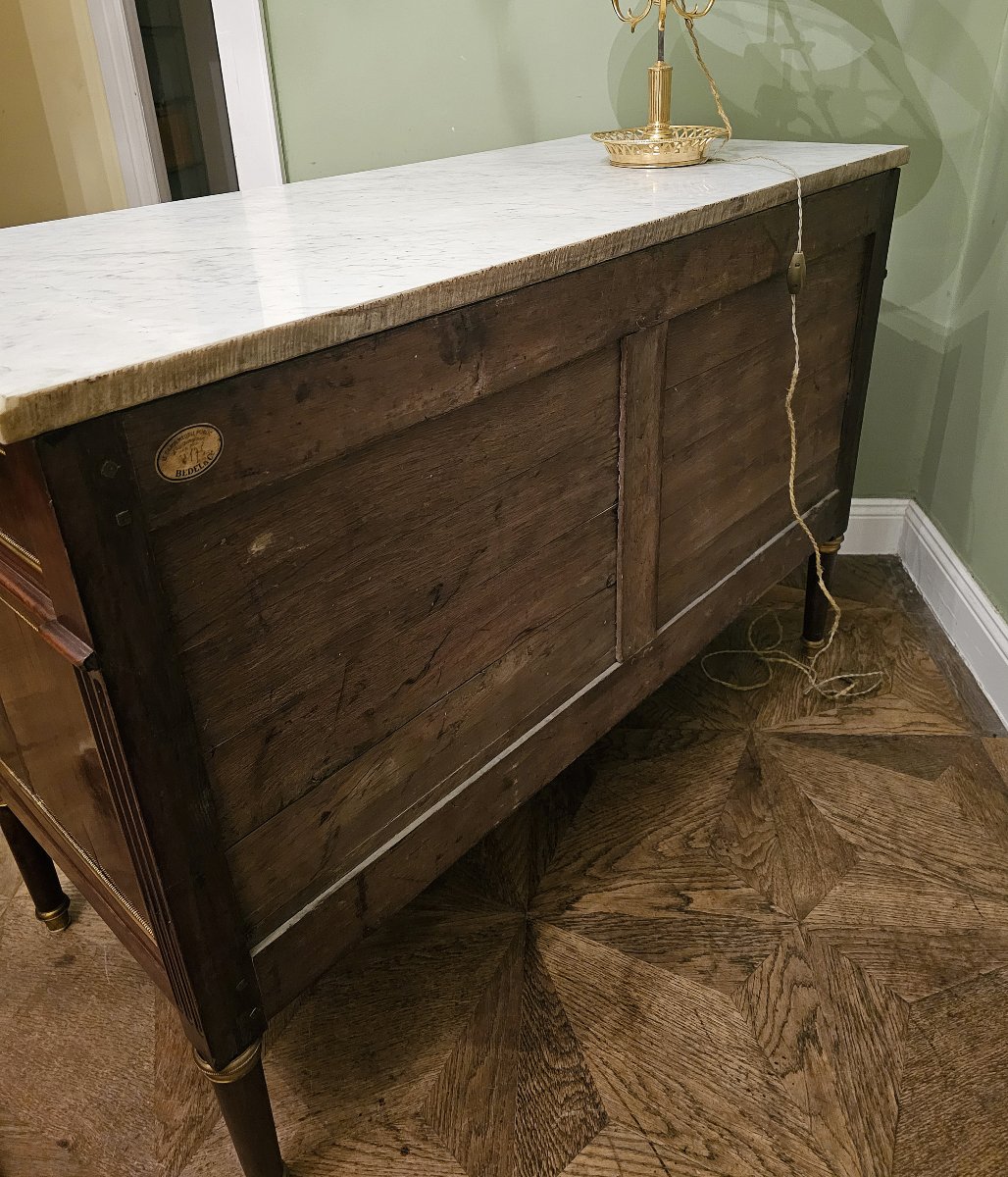 Commode Louis XVI estampillée B.MOLITOR vers 1780  -photo-3