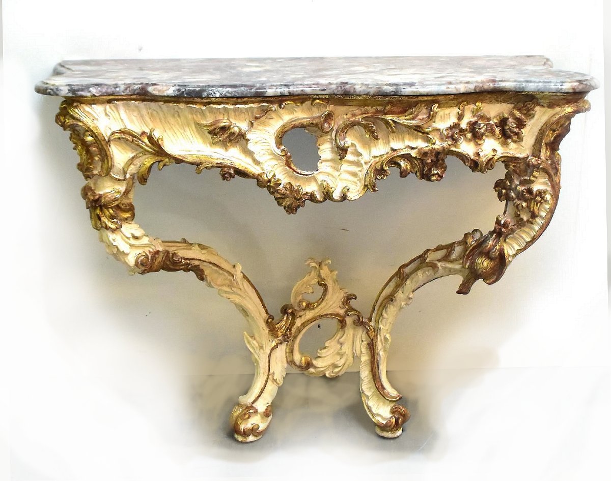 Louis XV Mirrored Console Table By Johann Michael Hoppenhaupt The Elder (1709–1769), Potsdam-photo-3