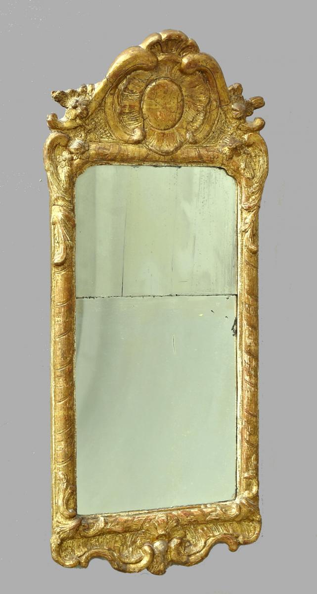 Mirror Louis XV Around 1760 H. 82 Cm-photo-2