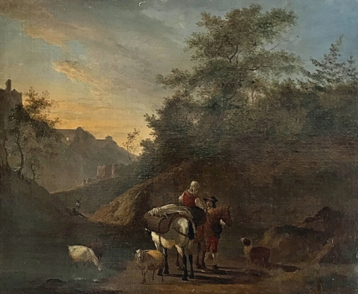 Nicolaes Pietersz. Berchem (* 1er octobre 1620 à Haarlem ; † 18 février 1683 à Amsterdam) signé-photo-2