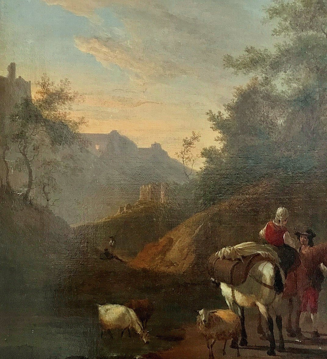 Nicolaes Pietersz. Berchem (* 1er octobre 1620 à Haarlem ; † 18 février 1683 à Amsterdam) signé-photo-3