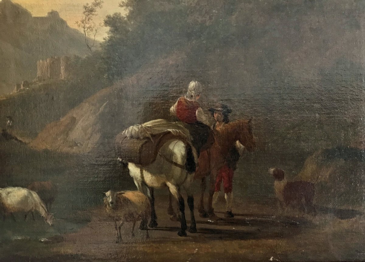 Nicolaes Pietersz. Berchem (* 1er octobre 1620 à Haarlem ; † 18 février 1683 à Amsterdam) signé-photo-4