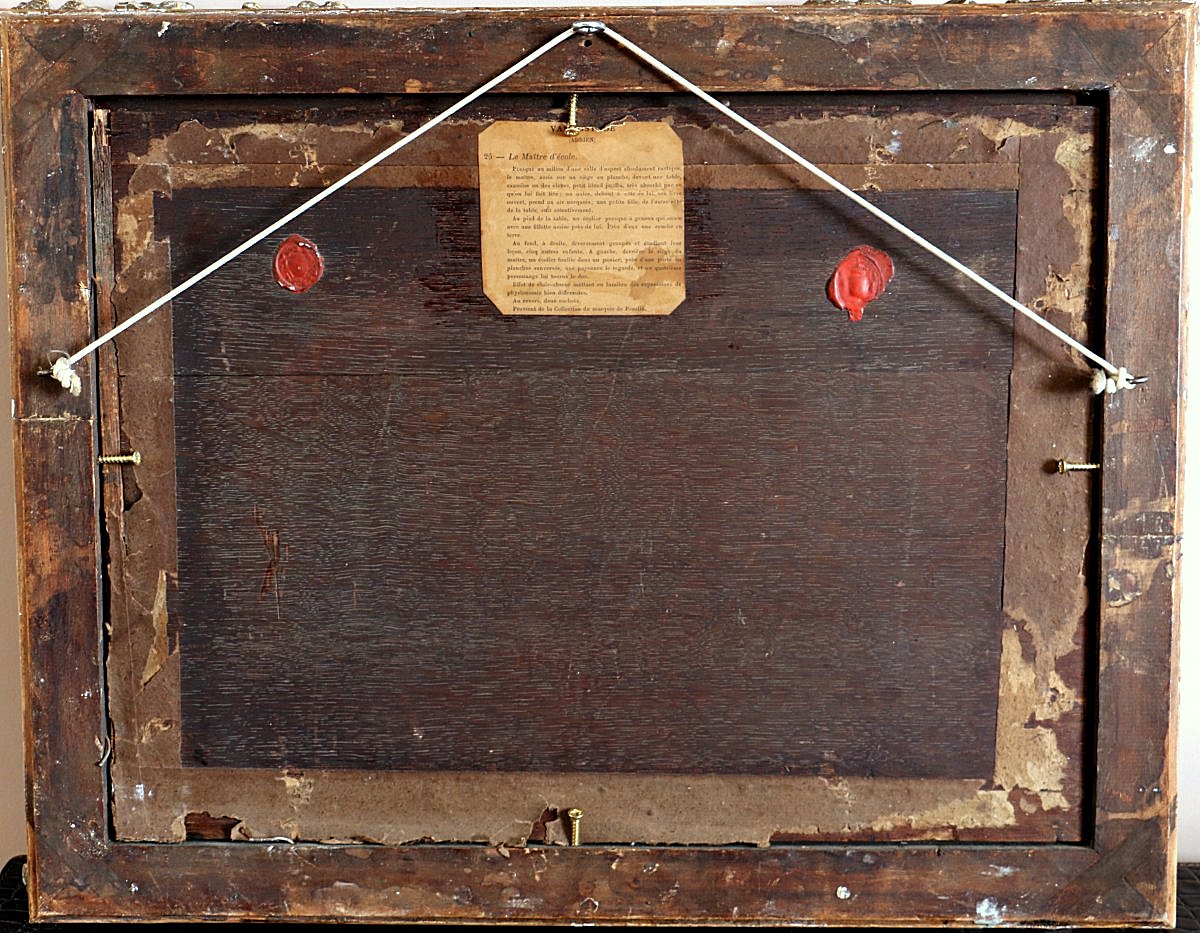 Adriaen Van Ostade (* 1610 à Haarlem; † 1685) Dans l'école du village - Provenance :   Collection Marquis de Praslin-photo-6