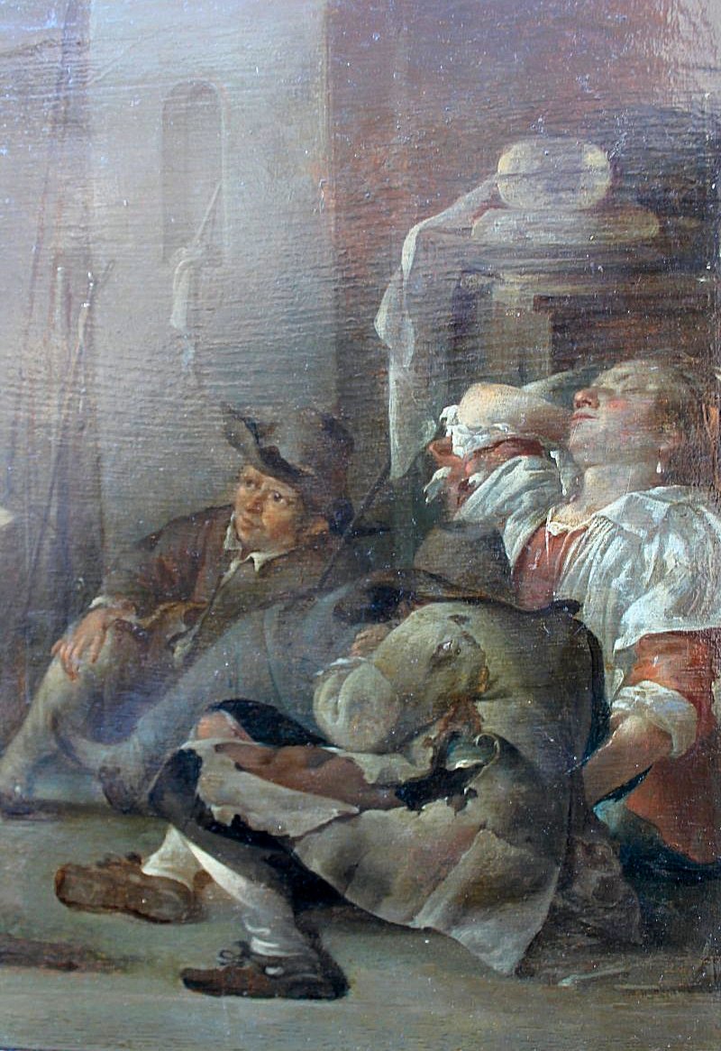 Jacob Duck (circa 1600-1667) Sleeping A Prostitute In A Guard Post C. 1660-photo-4