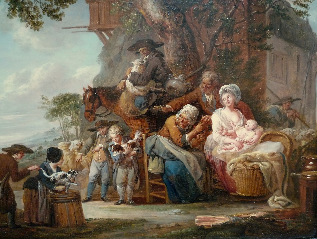 Louis Joseph Watteau Called Watteau From Lille (valenciennes 1731 - Lille 1798)-photo-2